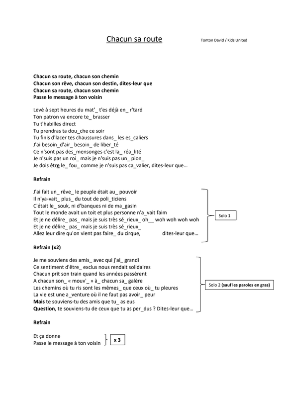 Option Chorale Du College