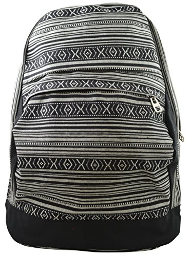 aztec leather backpack