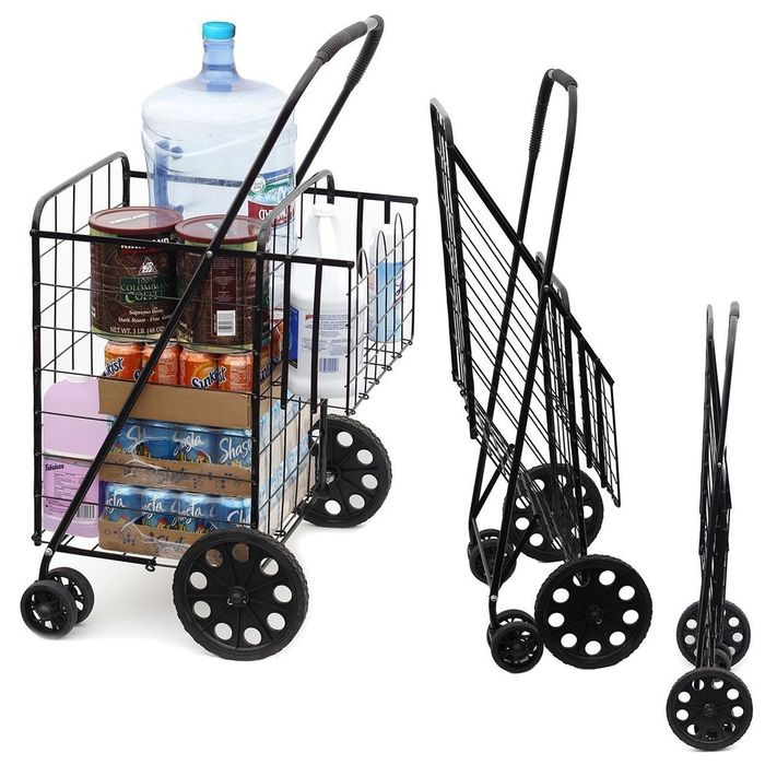 Heavy Duty Folding Grocery Shopping Cart